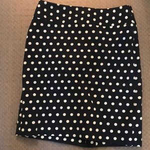 Banana Republic polka dot Navy Blue Skirt
